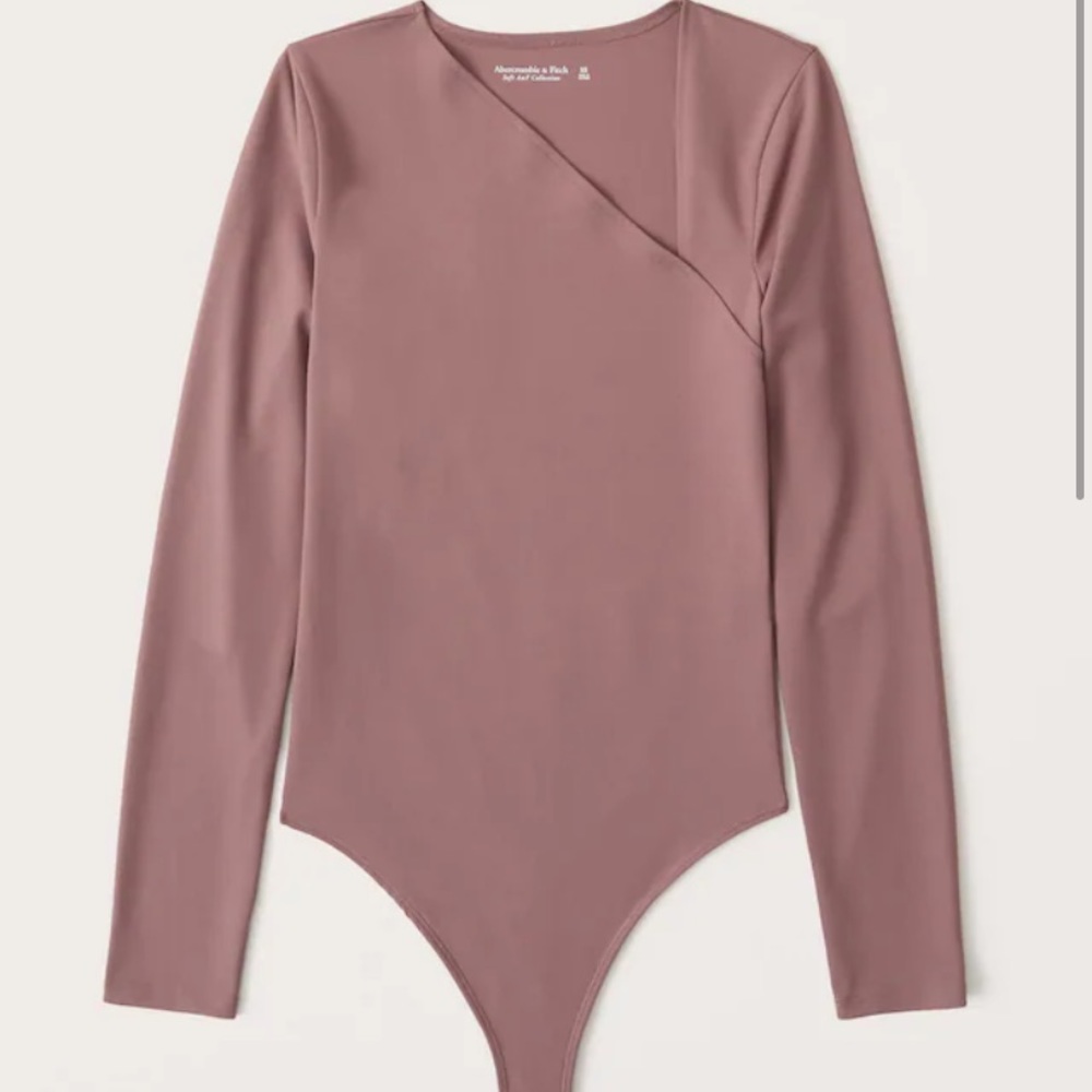 NWT Abercrombie Long-Sleeve Asymmetrical Bodysuit